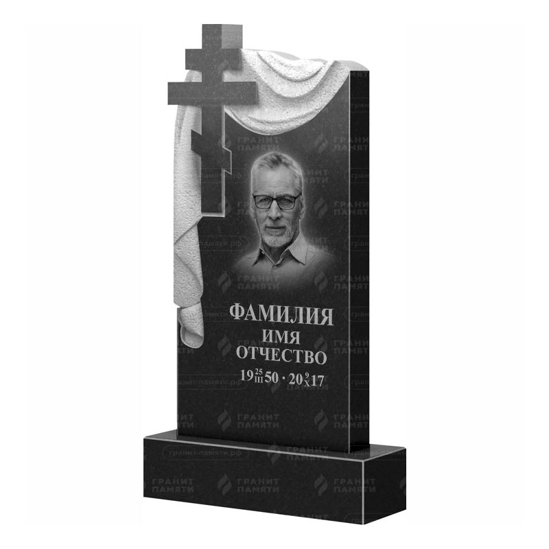 Памятники из гранита с крестом в Уфе | Гранитный памятник ФГ-085