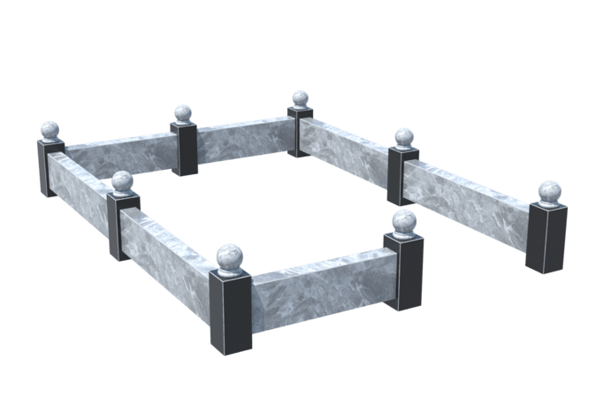 Цоколи на могилу в Уфе | Цоколь на могилу №0031