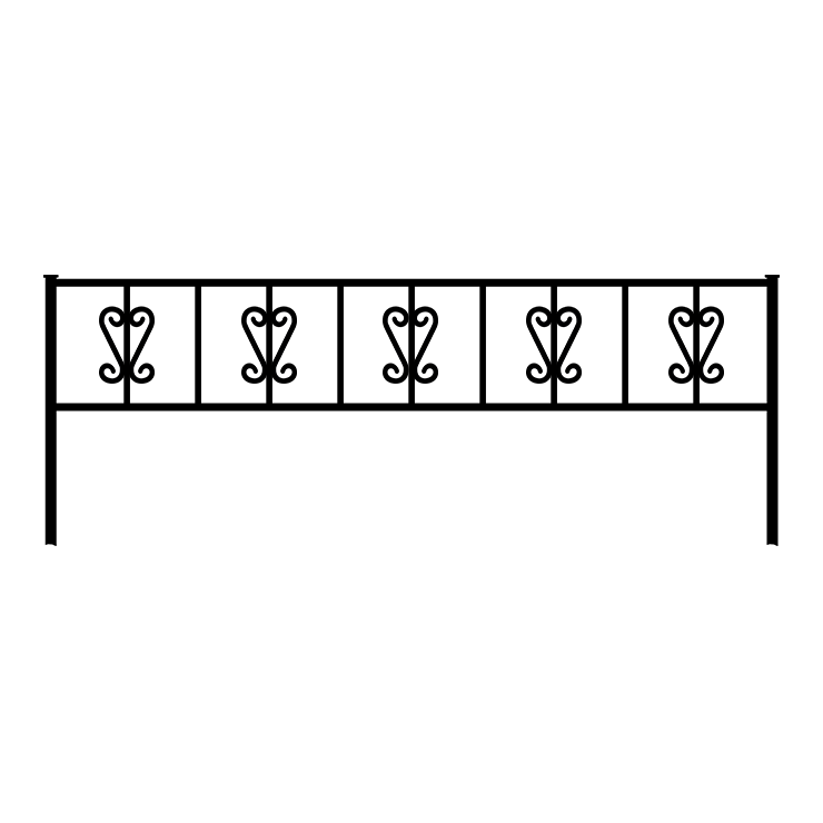 Металлические оградки, столы, скамейки в Уфе | Оградка №8