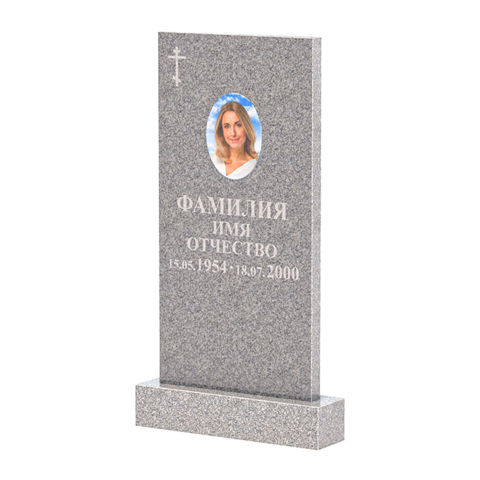 Памятники из цветного гранита в Уфе | Памятник из Сибирского гранита прямой