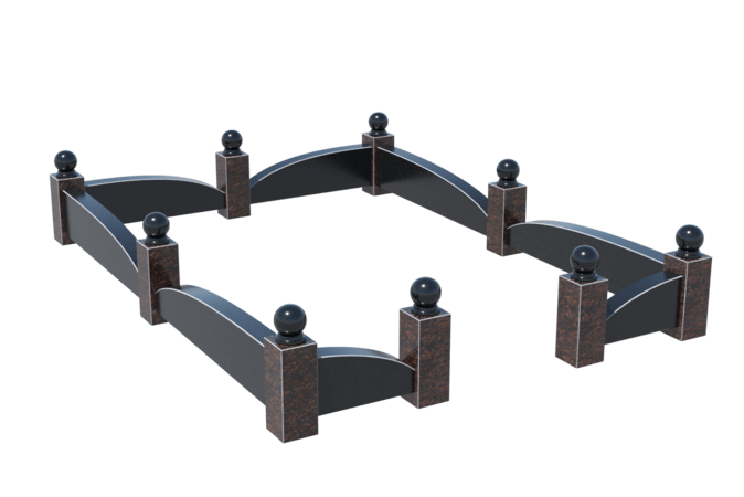 Цоколи на могилу в Уфе | Цоколь на могилу №0044