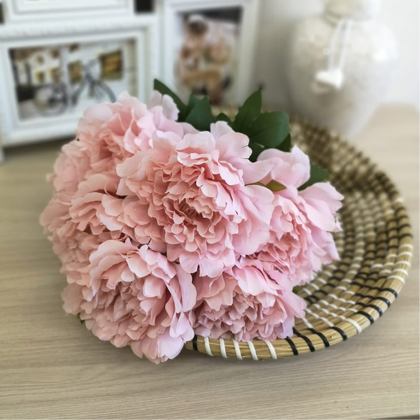 Искусственные цветы в Уфе | Цветы искусственные «Пионы», розовые, букет