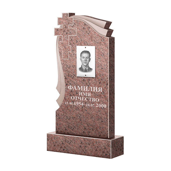 Гранитные памятники в Уфе | Памятник из гранита Розалия Pink ФГЦ-081