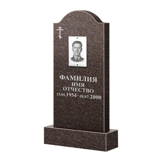 Памятники из цветного гранита в Уфе | Памятник из гранита Карел Brown ФГЦ-012