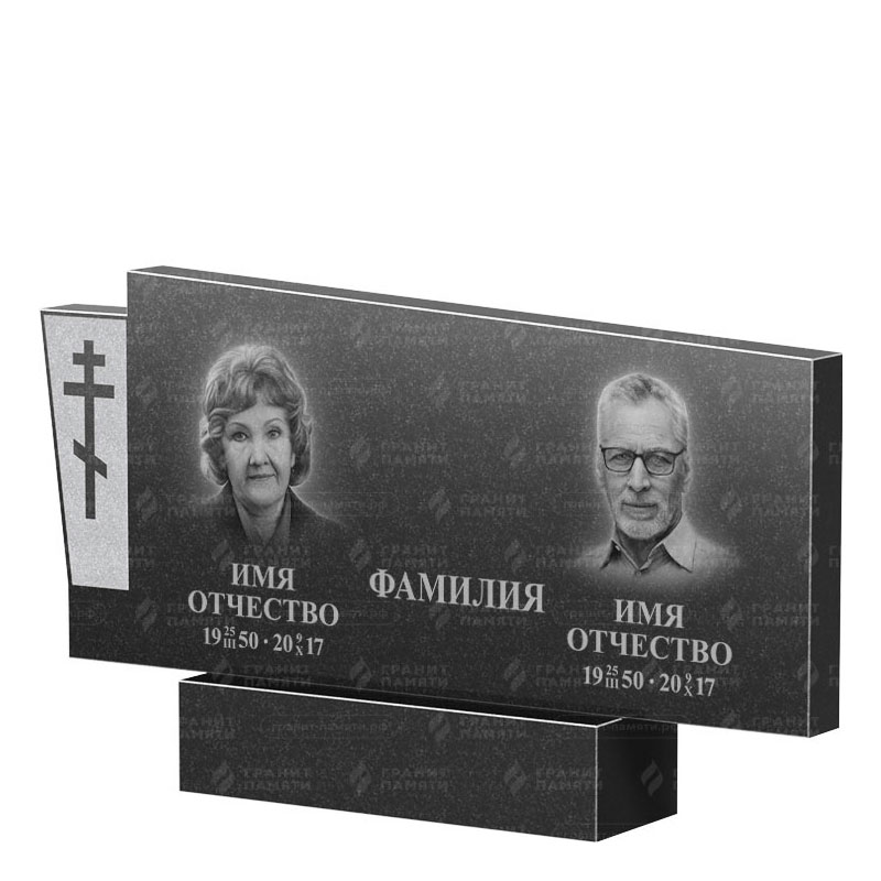 Памятники из гранита двойные в Уфе | Двойной гранитный памятник ФГ-137