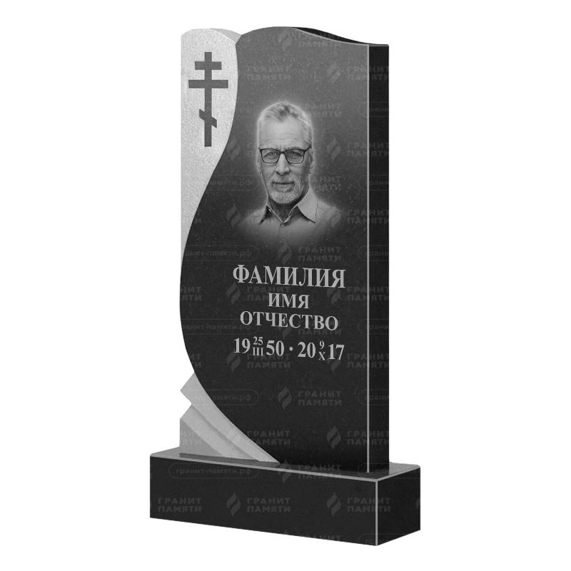 Памятники из гранита вертикальные в Уфе | Гранитный памятник ФГ-169