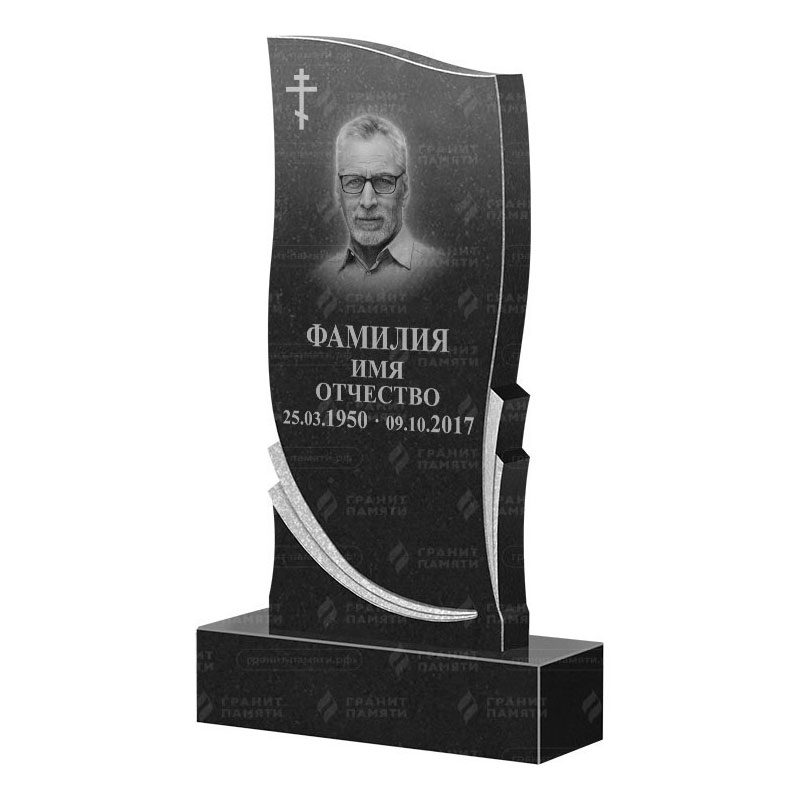 Памятники из гранита вертикальные в Уфе | Гранитный памятник ФГ-044