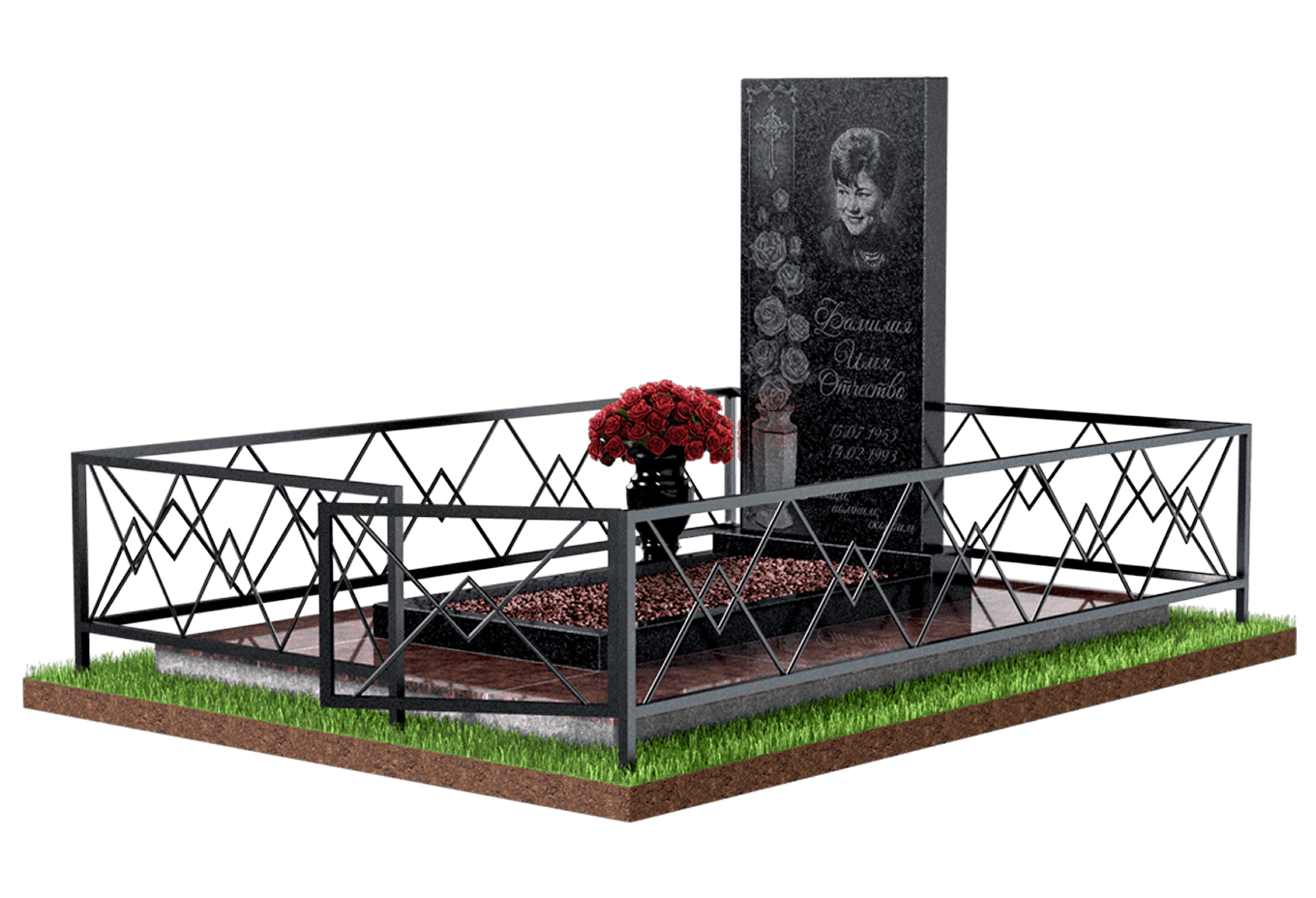 Благоустройство захоронения в Уфе