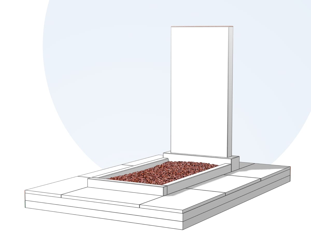 Засыпка цветника камушками в Уфе