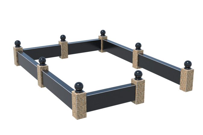 Цоколи на могилу в Уфе | Цоколь на могилу №0036