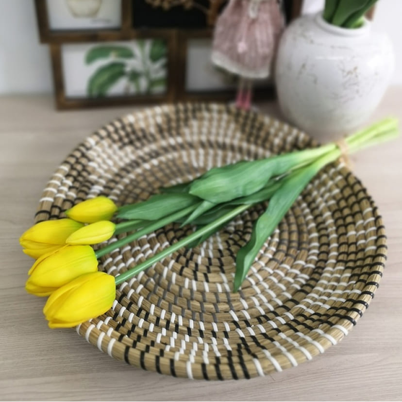 Искусственные цветы в Уфе | Цветы искусственные «Тюльпаны, бутоны», желтые, букет