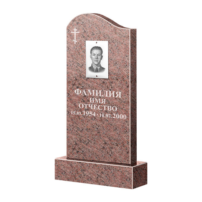 Памятники из цветного гранита в Уфе | Памятник из гранита Розалия Pink ФГЦ-030