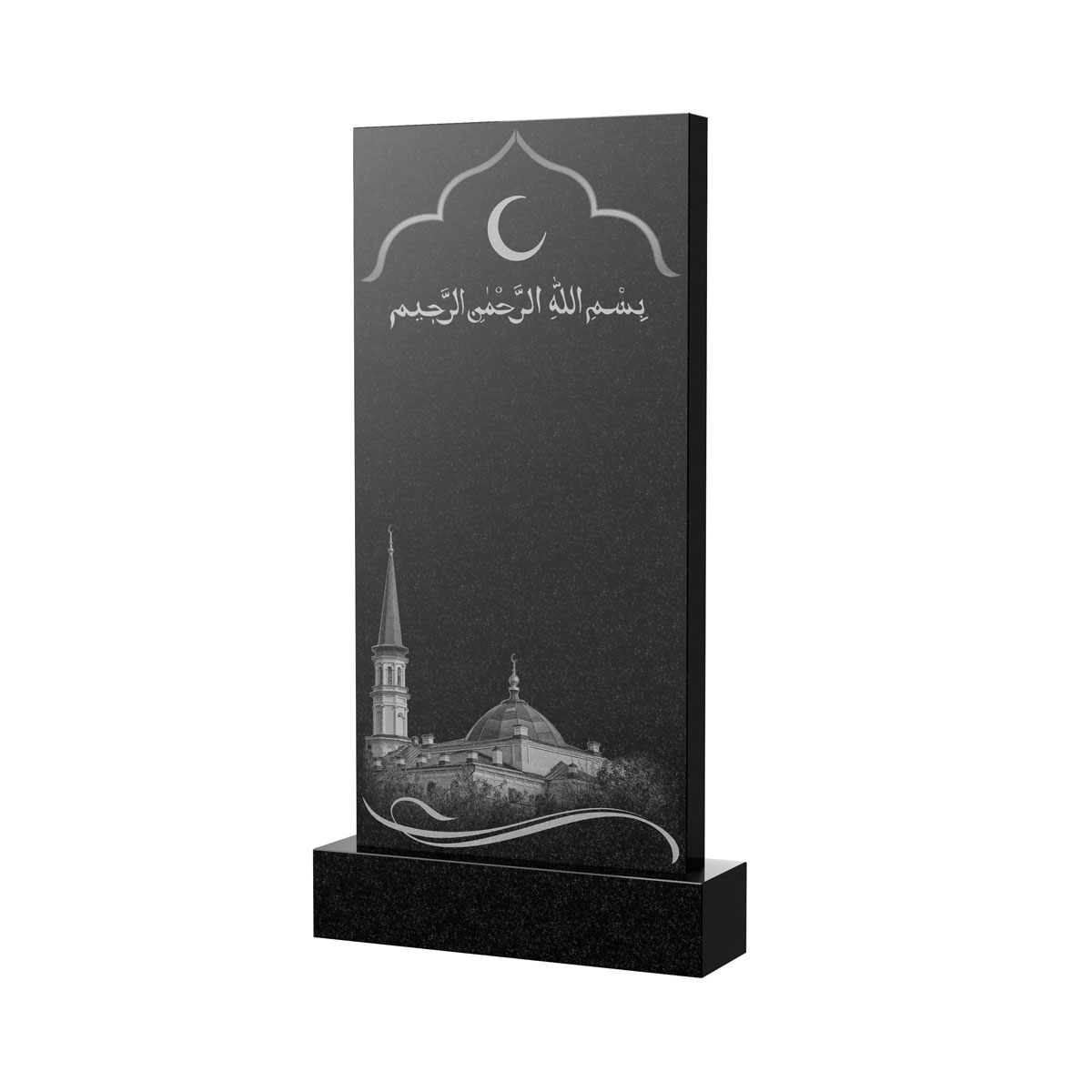 Художественное оформление памятника в Уфе | Художественное оформление на гранитную стелу, рисунок ВХО-037