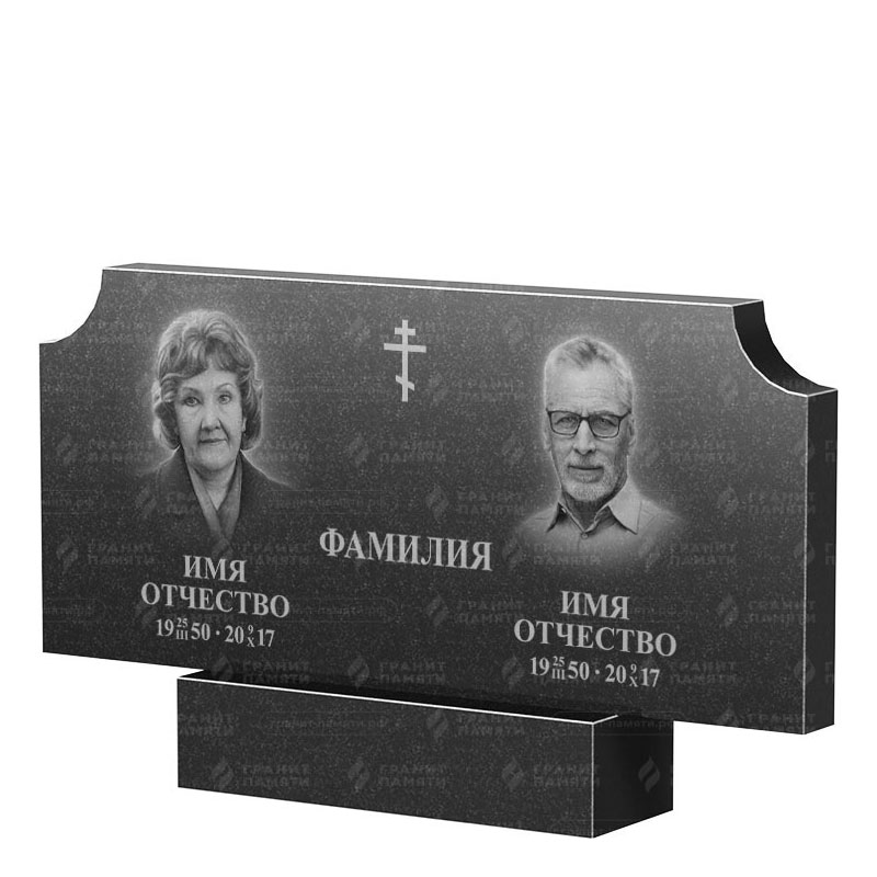 Памятники из гранита двойные в Уфе | Двойной гранитный памятник ФГ-253