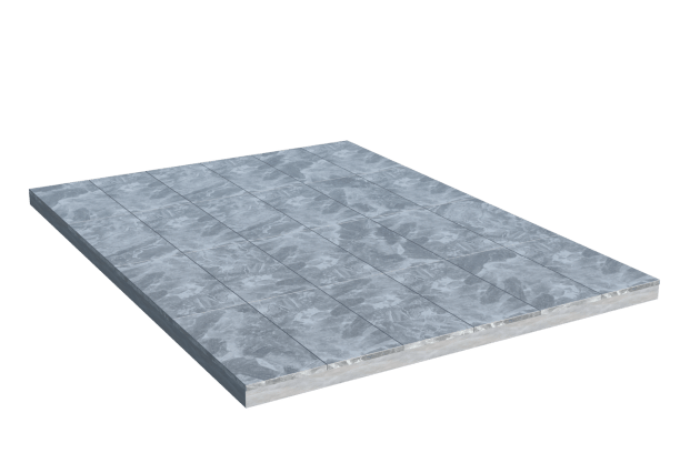 Площадки на могилу в Уфе | Площадка с мраморной облицовкой