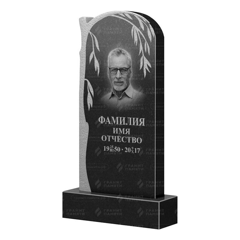Памятники из гранита с деревом в Уфе | Гранитный памятник ФГ-090