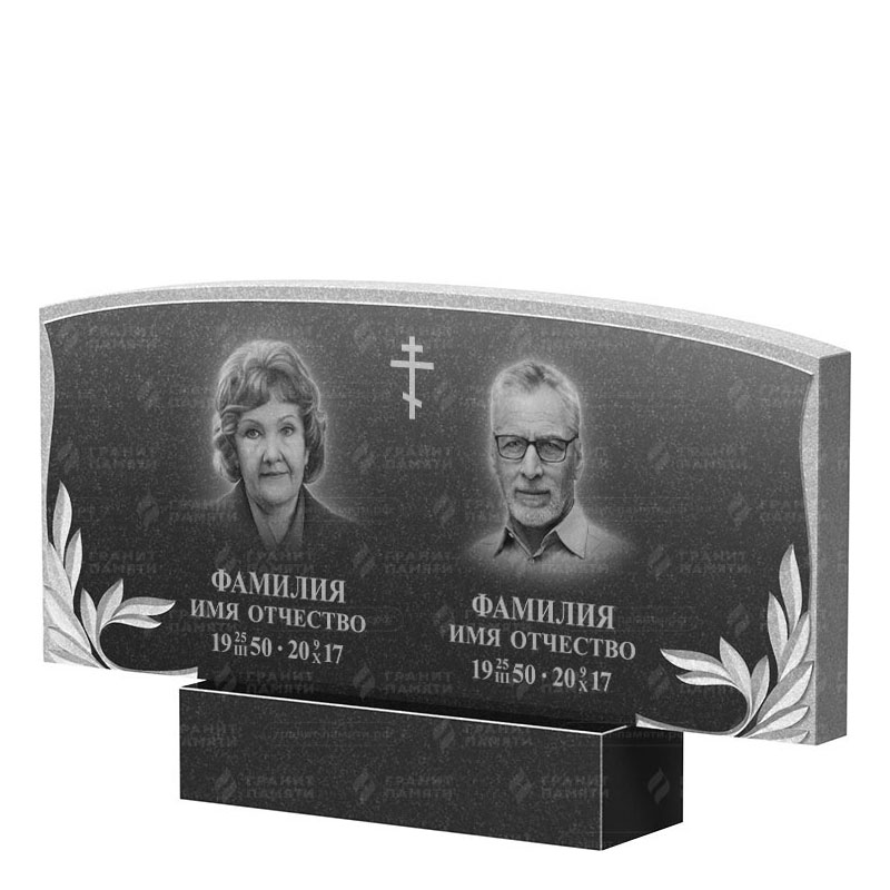 Памятники из гранита двойные в Уфе | Двойной гранитный памятник ФГ-135