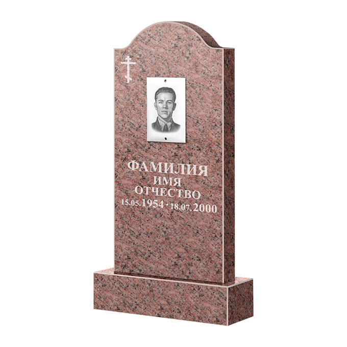 Памятники из цветного гранита в Уфе | Памятник из гранита Розалия Pink ФГЦ-012