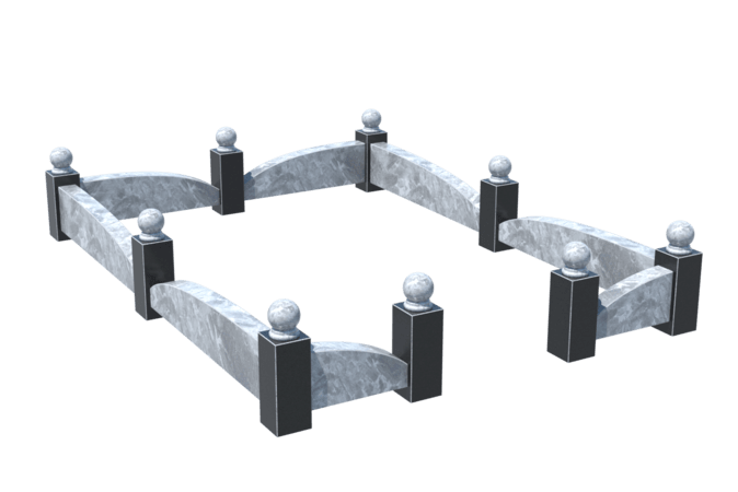 Цоколи на могилу в Уфе | Цоколь на могилу №0040