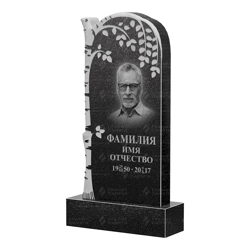 Памятники из гранита с деревом в Уфе | Гранитный памятник ФГ-091