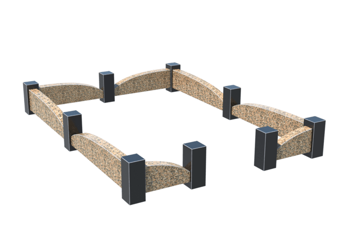 Цоколи на могилу в Уфе | Цоколь на могилу №0046