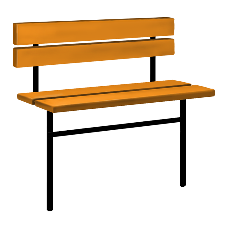 Металлические оградки, столы, скамейки в Уфе | Скамейка №3 со спинкой