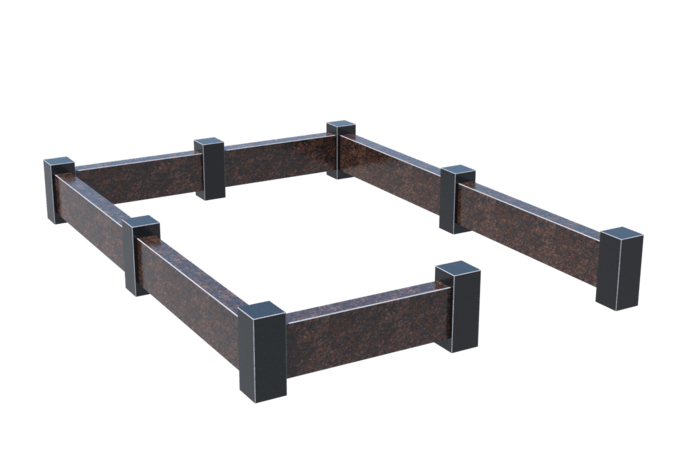 Цоколи на могилу в Уфе | Цоколь на могилу №0033