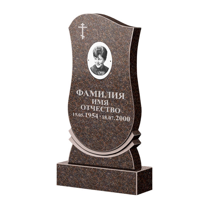 Гранитные памятники в Уфе | Памятник из гранита Карел Brown ФГЦ-056