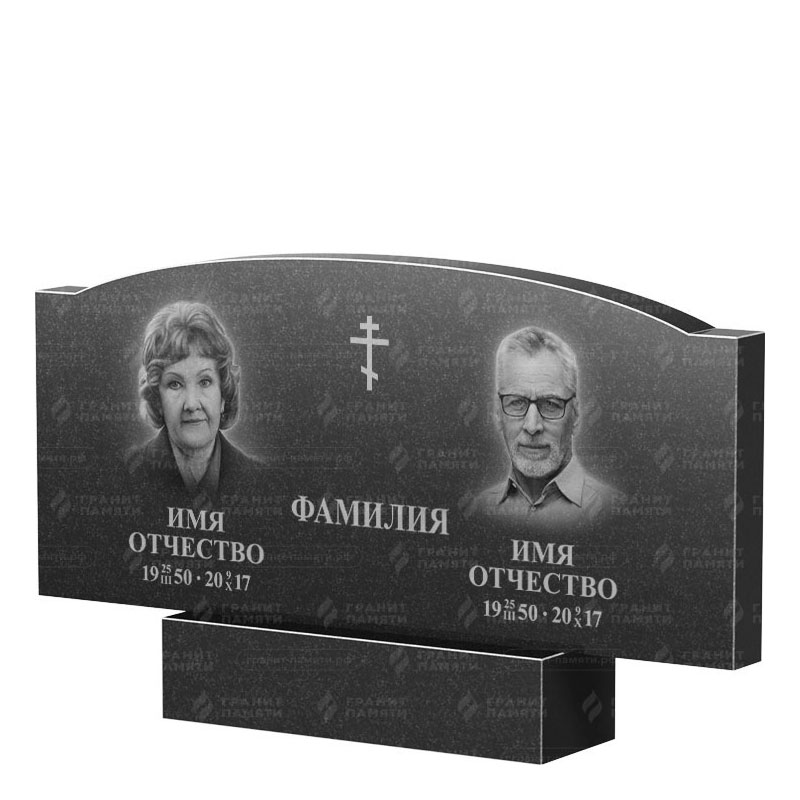 Гранитные памятники в Уфе | Двойной гранитный памятник ФГ-257
