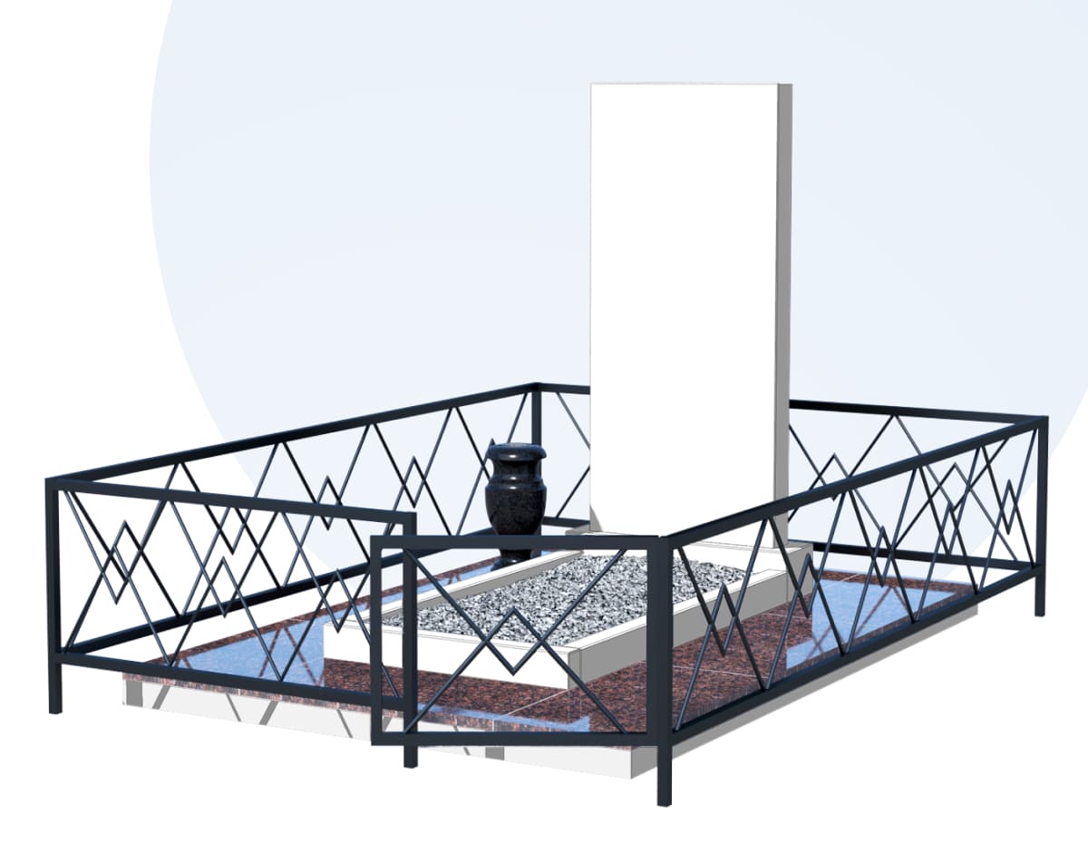 Благоустройство захоронения в Уфе