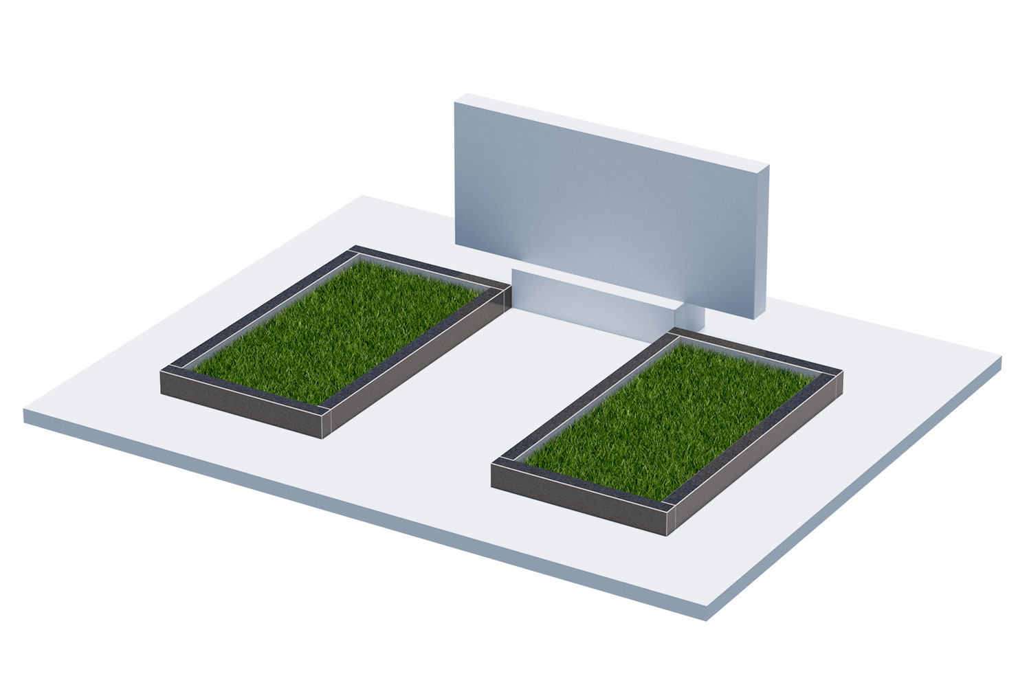 Цветники и надгробные плиты в Уфе | Цветник Автономный, 2 шт