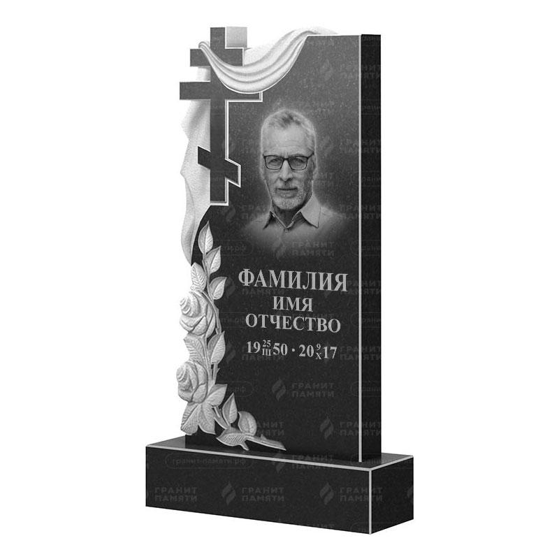 Памятники из гранита вертикальные в Уфе | Гранитный памятник ФГ-189