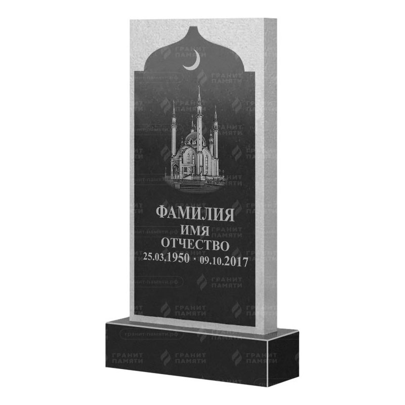 Мусульманские памятники на могилу в Уфе | Гранитный памятник ФГ-167