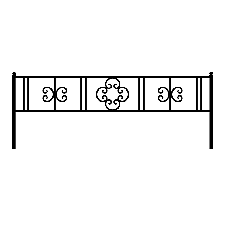 Кованые изделия в Уфе | Кованая оградка ОГ.006