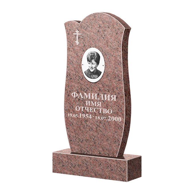 Памятники из цветного гранита в Уфе | Памятник из гранита Розалия Pink ФГЦ-039