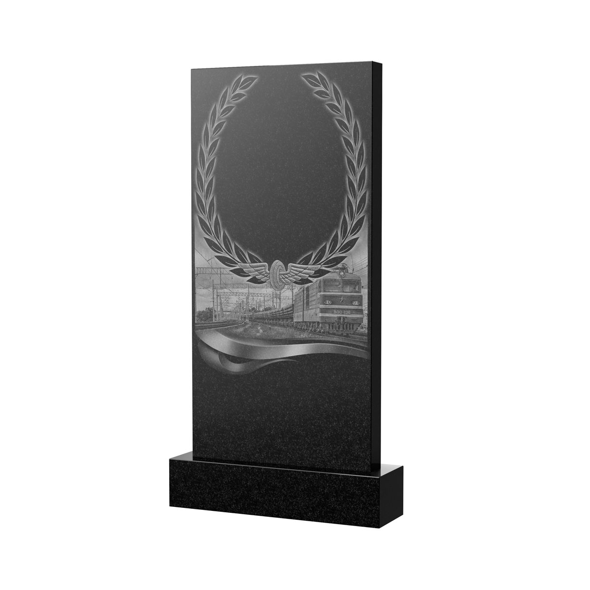 Художественное оформление памятника в Уфе | Художественное оформление на гранитную стелу, рисунок ВХО-054