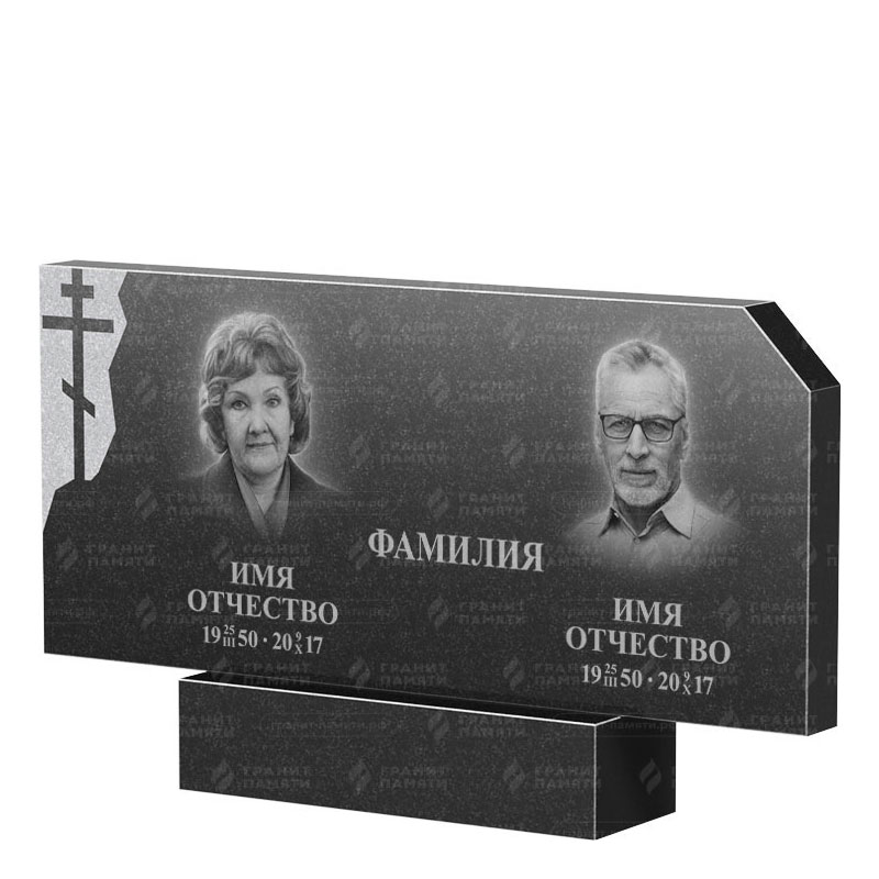 Памятники из гранита двойные в Уфе | Двойной гранитный памятник ФГ-134