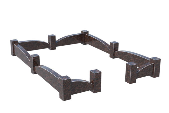 Цоколи на могилу в Уфе | Цоколь на могилу №0043