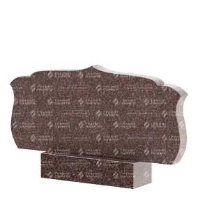Памятники из цветного гранита | Двойной памятник из гранита Елизовский, ФГЦ-130